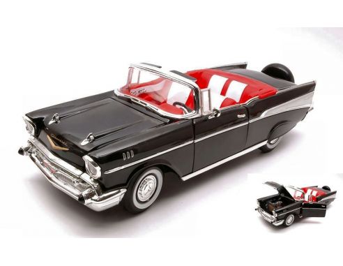 Yat Ming YM92108BK CHEVROLET BEL AIR 1957 BLACK 1:18 Modellino