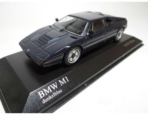 MINICHAMPS 430025024 BMW M1 STREET BLUE 1978 Modellino