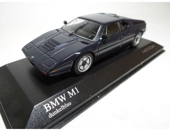 MINICHAMPS 430025024 BMW M1 STREET BLUE 1978 Modellino