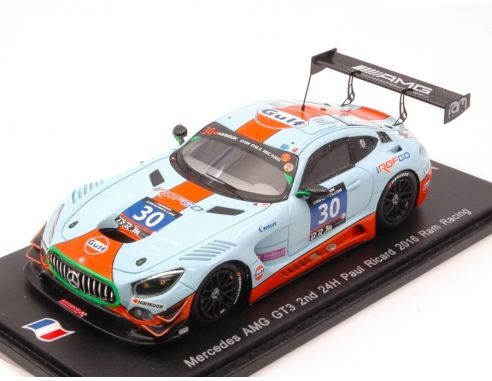 Ixo model SF111 MERCEDES GT3 N.30 2nd 24 H P.AUL RICARD 2016 HALL-GOETHE-BROWN-CAMP.1:43 Modellino