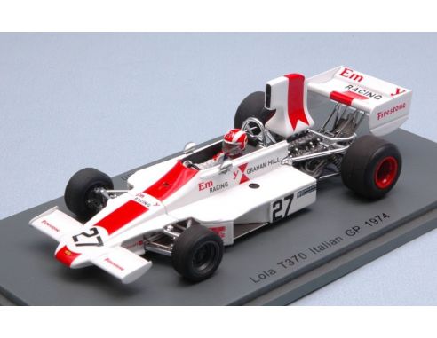 Spark Model S4354 LOLA T370 R.STOMMELEN 1974 N.27 RETIRED ITALIAN GP 1974 1:43 Modellino