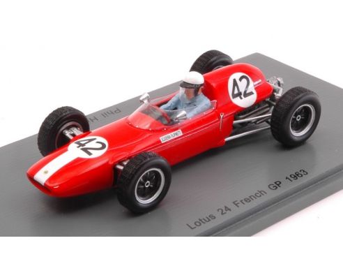 Spark Model S4822 LOTUS 24 P.HILL 1963 N.42 NC FRENCH GP 1:43 Modellino