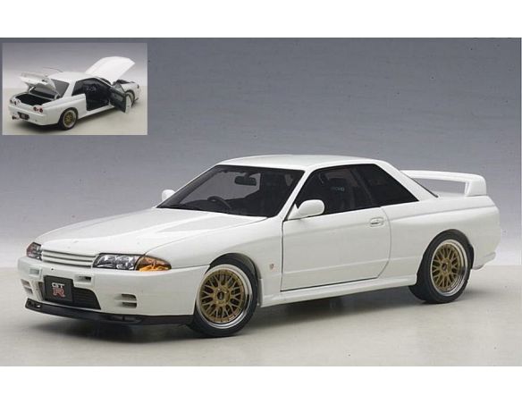 Auto Art / Gateway AA77416 NISSAN SKYLINE GT-R (R32) V-SPEC II TUNED VERSION WHITE 1:18 Modellino