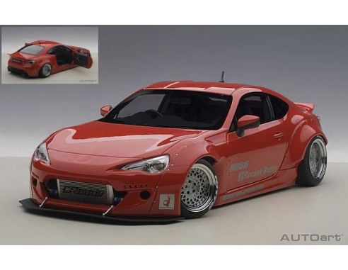 Auto Art / Gateway AA78757 ROCKET BUNNY TOYOTA 86 WHITE WITH SILVER WHEELS 1:18 Modellino
