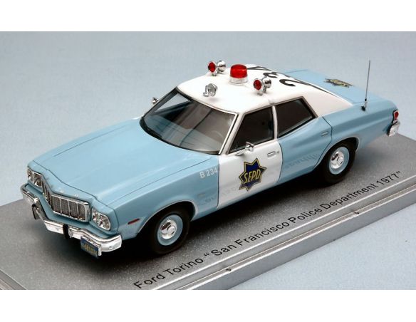 Kess Model KS43015032 FORD TORINO SAN FRANCISCO POLICE DEPARTMENT 1977 LIM.156 1:43 Modellino
