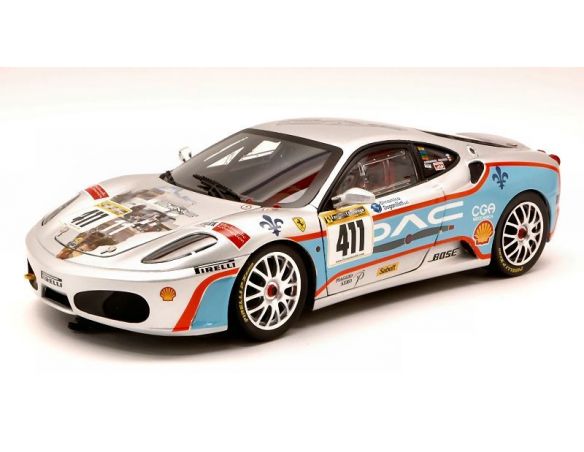 Hot Wheels Elite L7115 FERRARI F430 N.411 E.ANASSIS 2006 NORTH AMERICAN CHAMPION 1:18 Modellino