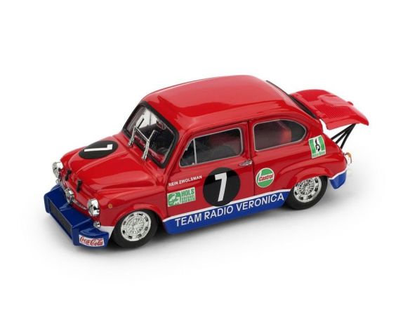 Brumm BM0558 FIAT ABARTH 850 N.7 ZANDVOORT 1970 REIN ZWOLSMAN LIM.250 PCS 1:43 Modellino