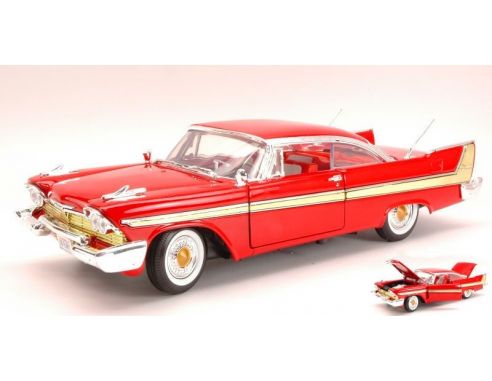 Motormax MTM73115R PLYMOUTH FURY 1958 RED 1:18 Modellino