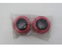 Coppia di Gomme Strada / Enduro per Buggy Auto 1:8  colore rosso Ricambi Accessori Modellino
