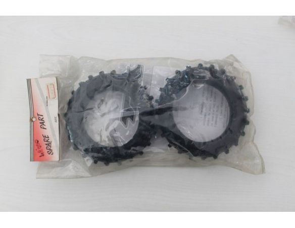 Spare Parts Coppia di Gomme Strada / Enduro per Buggy Auto 1:8  colore nero Ricambi Accessori Modellino