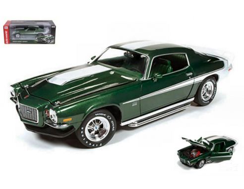 Auto World AMM1079 CHEVY CAMARO BALDWIN MOTION 1970 GREEN 1:18 Modellino