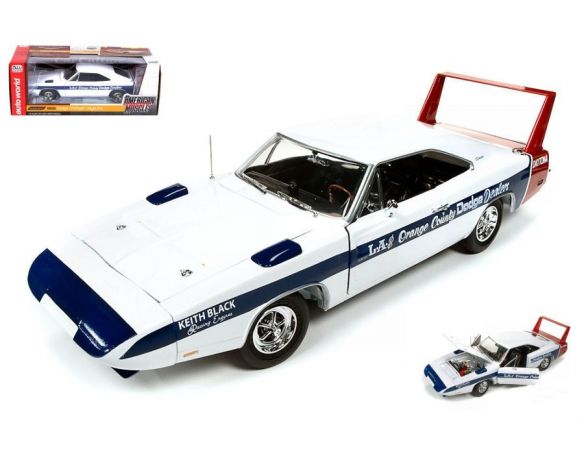 Auto World AMM1091 DODGE CHARGER DAYTONA 1969 LA & ORANGE COUNTY 1:18 Modellino