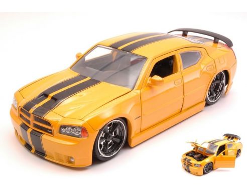 JADA TOYS JADA96807Y DODGE CHARGER SRT/8 2006 RIBON 5 YELLOW 1:24 Modellino