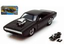 JADA TOYS JADA97059 DOM DODGE CHARGER R/T 1970 FAST & FURIOUS 7 BLACK 1:24 Modellino