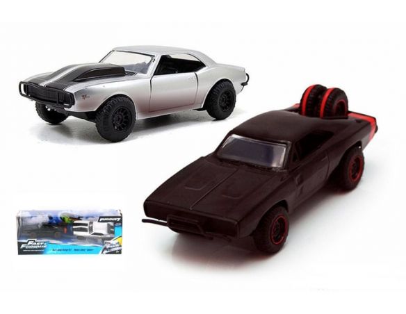 Jada JADA97163 TWIN PACK SET CHEVY CAMARO 1967 + DODGE CHARGER 1970 FAST & FURIOUS 1:32 Modellino