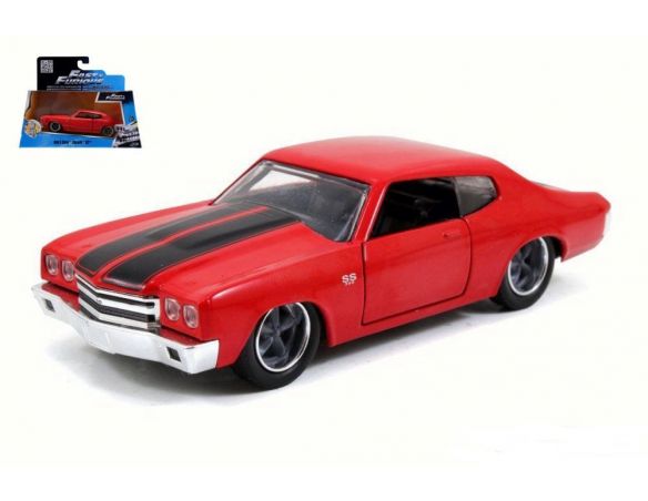 Jada JADA97380 DOM'S CHEVY CHEVELLE SS 1970 RED FAST & FURIOUS 1:32 Modellino
