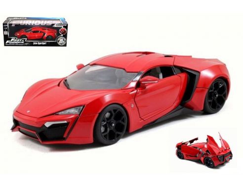 Jada JADA97388 LYKAN HYPERSPORT RED FAST & FURIOUS 7 1:18 Modellino
