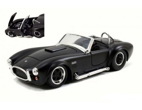 Jada JADA97403 SHELBY COBRA 427 S/C 1965 BLACK/BLACK 1:24 Modellino