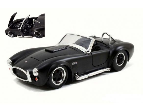Jada JADA97403 SHELBY COBRA 427 S/C 1965 BLACK/BLACK 1:24 Modellino