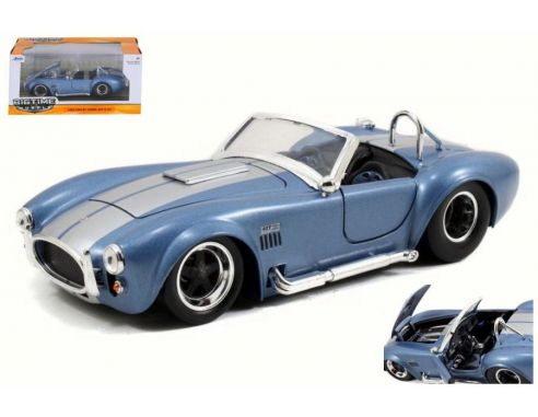 Jada JADA97413 SHELBY COBRA 427 S/C 1965 BLUE/SILVER 1:24 Modellino
