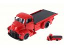 JADA TOYS JADA97463 CHEVY COE 1952 FLATBED METALLIC RED JUST TRUCKS 1:24 Modellino