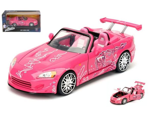 JADA TOYS JADA97604 SUKI HONDA S2000 FAST & FURIOUS PINK 1:24 Modellino