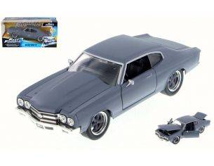 JADA TOYS JADA97835 DOM CHEVY CHEVELLE SS FAST & FURIOUS GREY 1:24 Modellino