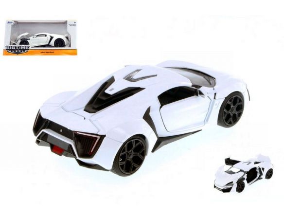 Jada JADA98028 LYKAN HYPERSPORT 2013 GLOSS WHITE 1:24 Modellino