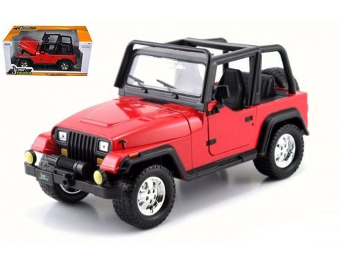 Jada JADA98081 JEEP WRANGLER 1992 RED 1:24 Modellino