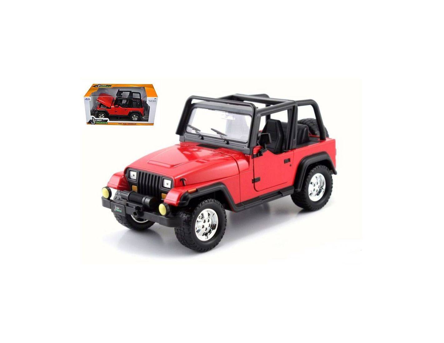 Jada JADA98081 JEEP WRANGLER 1992 RED 1:24 Modellino Jada JADA98081 JEEP WRANGLER 1992 RED 1:24 Modellino