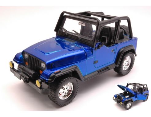 Jada JADA98082 JEEP WRANGLER 1992 BLUE 1:24 Modellino