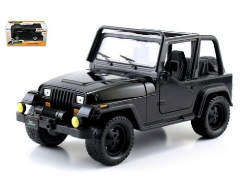Jada JADA98083 JEEP WRANGLER 1992 BLACK 1:24 Modellino