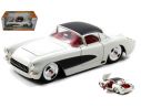 Jada JADA98161 CORVETTE SOMBRERO 1957 PEARL WHITE 1:24 Modellino