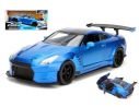 Jada JADA98271 BRIAN'S NISSAN GT-R (R35) FAST & FURIOUS BLUE 1:24 Modellino