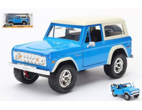 Jada JADA98278 FORD BRONCO HARDTOP 1973 BLUE 1:24 Modellino