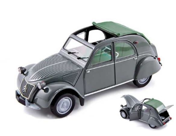 Norev NV181499 CITROEN 2CV AZL AZL MALLE BOMBEE 1957 GREY 1:18 Modellino