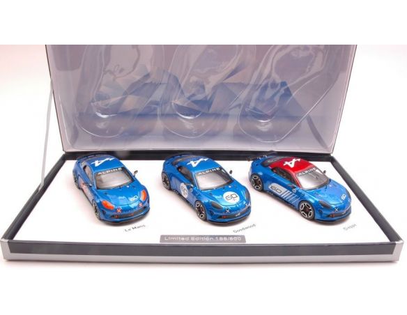 Norev NV517853 COFFRET ALPINE CELEBRATION 2015 (3 CARS) LIMITED PCS 500 1:43 Modellino