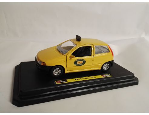 Bburago FIAT PUNTO OLD TAXI GIALLO 1:24 Modellino