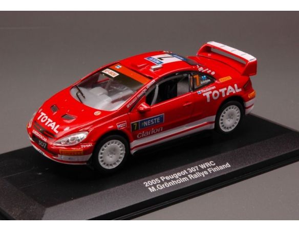 Edison Giocattoli EDS895021D PEUGEOT 307 WRC N.7 WINNER FINLAND RALLY 2005 GRONHOLM-RAUTIAINEN 1:43 Modellino