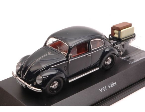 Schuco SH3894 VW KAFER BLACK + TRAILER LIM.750 1:43 Modellino