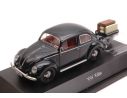 Schuco SH3894 VW KAFER BLACK + TRAILER LIM.750 1:43 Modellino
