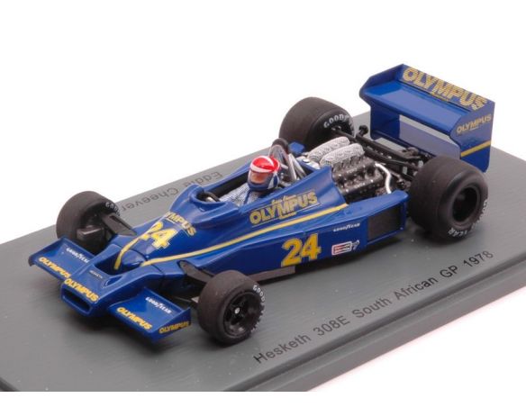 Spark Model S2237 HESKETH 308E EDDIE CHEEVER 1978 N.24 RETIRED SOUTH AFRICAN GP 1:43 Modellino