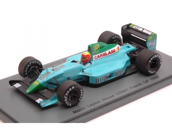 Spark Model S2980 LEYTON HOUSE CG901 M.GUGELMIN 1990 N.15 RETIRED FRENCH GP 1:43 Modellino