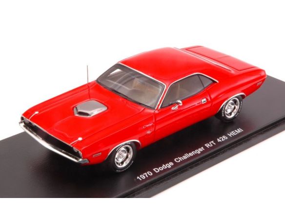 Spark Model S3612 DODGE CHALLENGER RT 426 HEMI 1970 RED 1:43 Modellino