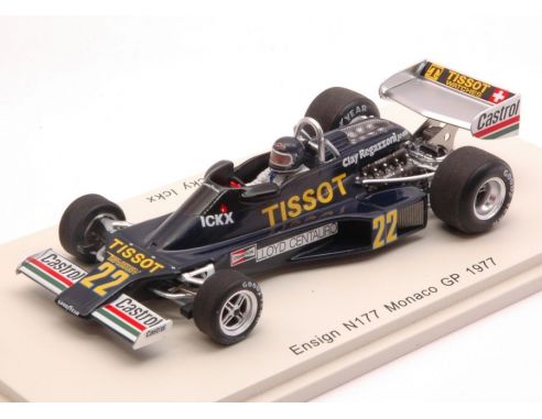 Spark Model S4813 ENSIGN N177 J.ICKX 1977 N.22 10th MONACO GP 1:43 Modellino