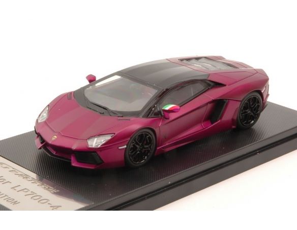 Welly WE41004P LAMBORGHINI AVENTADOR LP700-4 2013 METALLIC PURPLE 1:43 Modellino