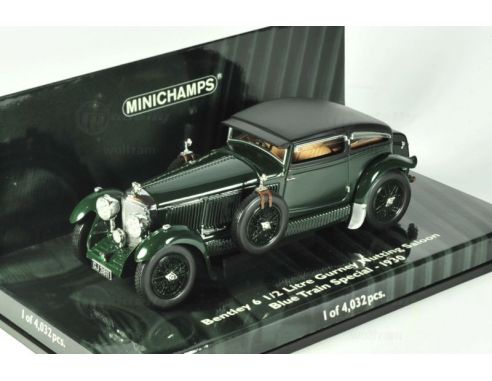 MINICHAMPS 436139500 BENTLEY 6 1/2 LITRE GURNEY NUTTING SALOON BLU 1:43  Modellino