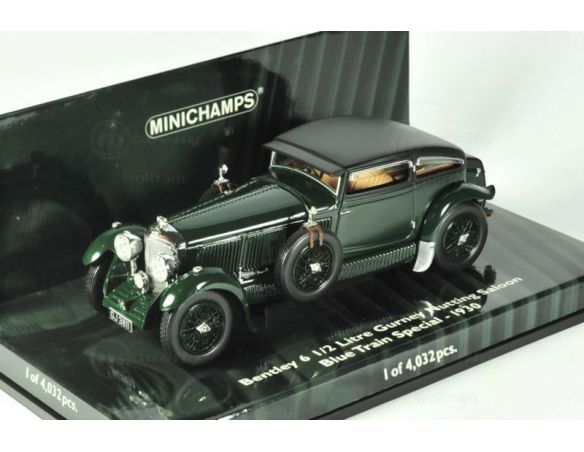 MINICHAMPS 436139500 BENTLEY 6 1/2 LITRE GURNEY NUTTING SALOON BLU 1:43  Modellino
