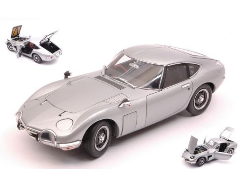 Ebbro EB24032 TOYOTA 2000 GT 1967 SILVER 1:24 Modellino