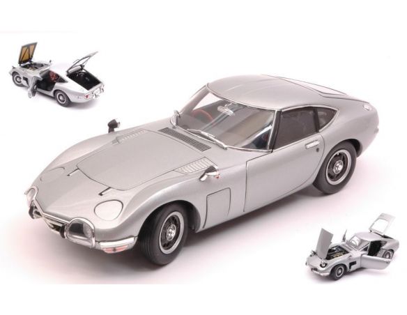 Ebbro EB24032 TOYOTA 2000 GT 1967 SILVER 1:24 Modellino